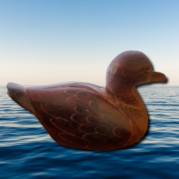 SOLD😁Mallard Ducks Vintage Pair Carved  Ironwood - Picture 10 of 12